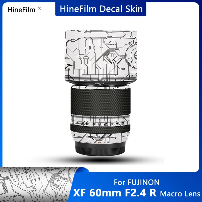 Fuji XF60F2.4 Lens Decal Skins XF60 F2.4 Lens Wrap Cover for Fujifilm XF 60mm f/2.4 R Macro Lens Premium Sticker Fujinion 60f2.4