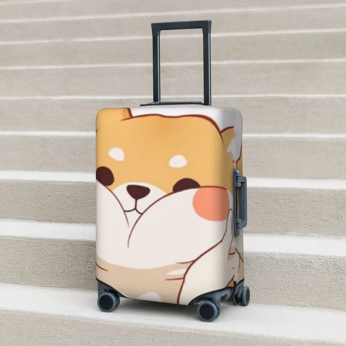 

Kawaii Anime Shiba Inu Suitcase Cover cute manga aesthetic Practical Travel Protection Luggage Accesories Holiday