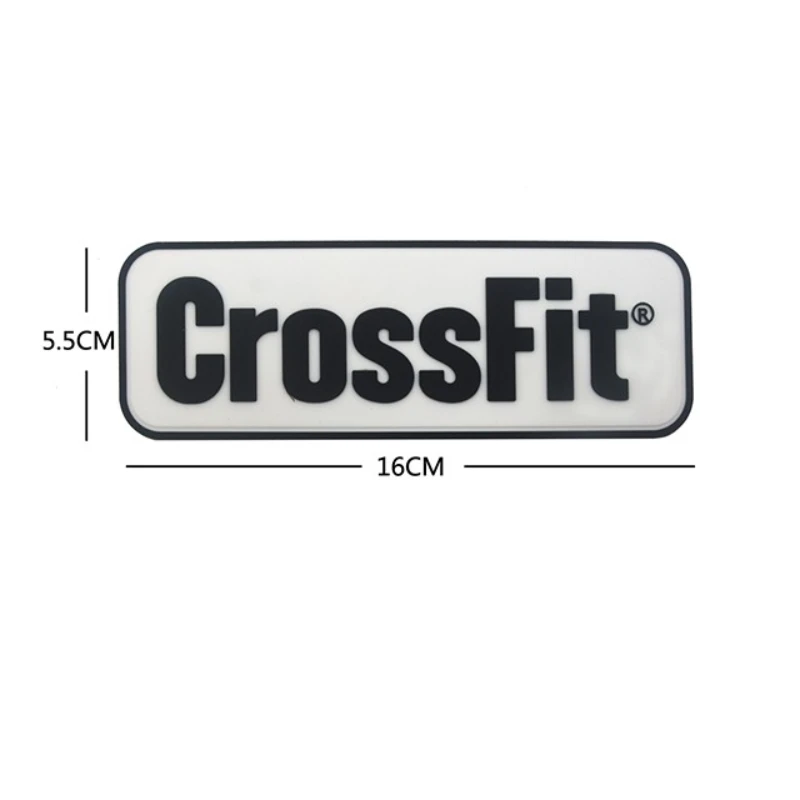 CrossFit Name Tags PVC Patch Embroidered Applique Sewing Label Punk Biker Clothes Stickers Apparel Accessories Badge