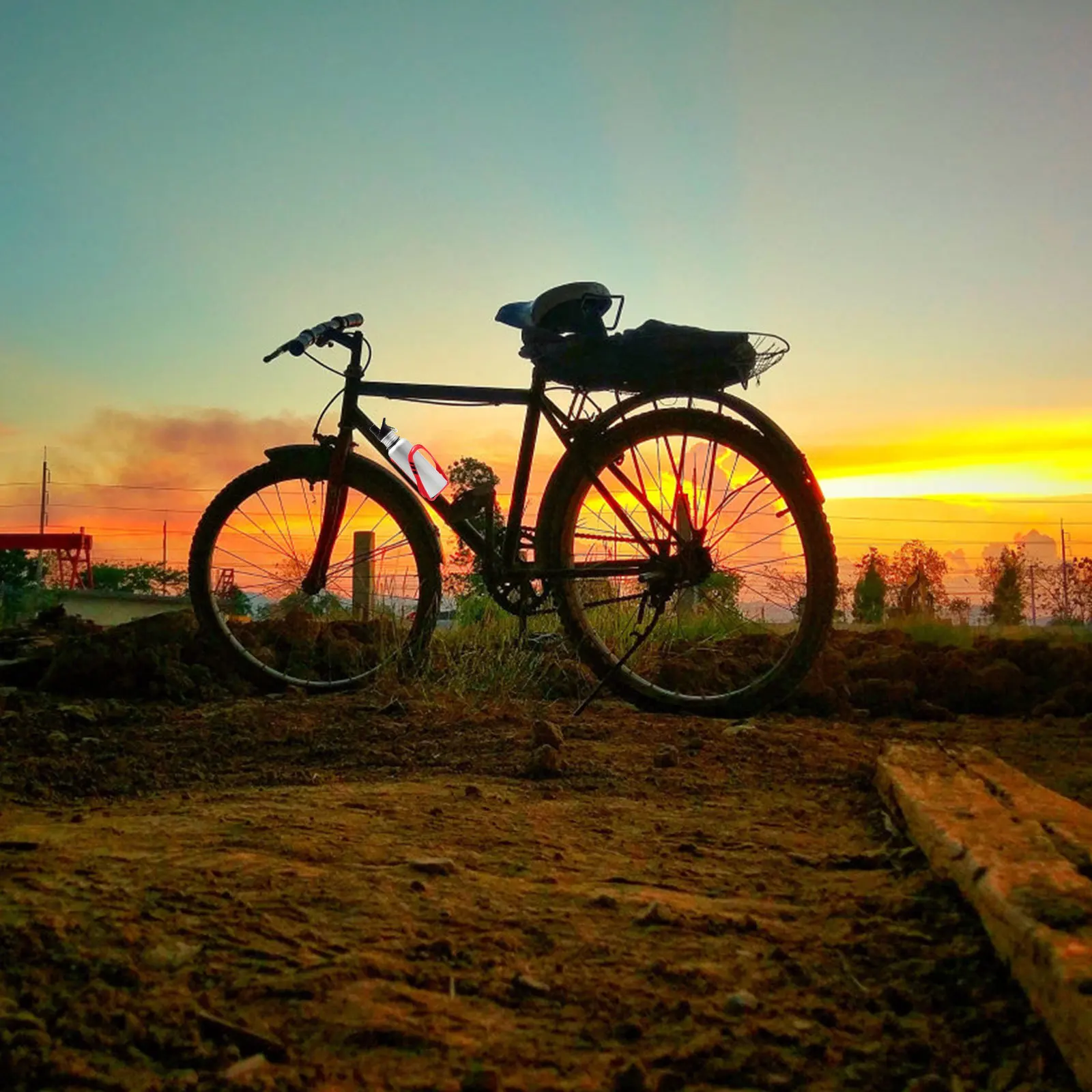 

Lightweight 34G Water Bottle Cage for Bicycle Plastic Bike Cup Holder Rack for Mountain Folding Bike Cycling Use