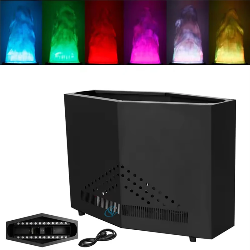 

RGB LED Silk Flame Fire Effect Light Wireless Remote Control Flame Decoration Stage Light Machine Party Bar