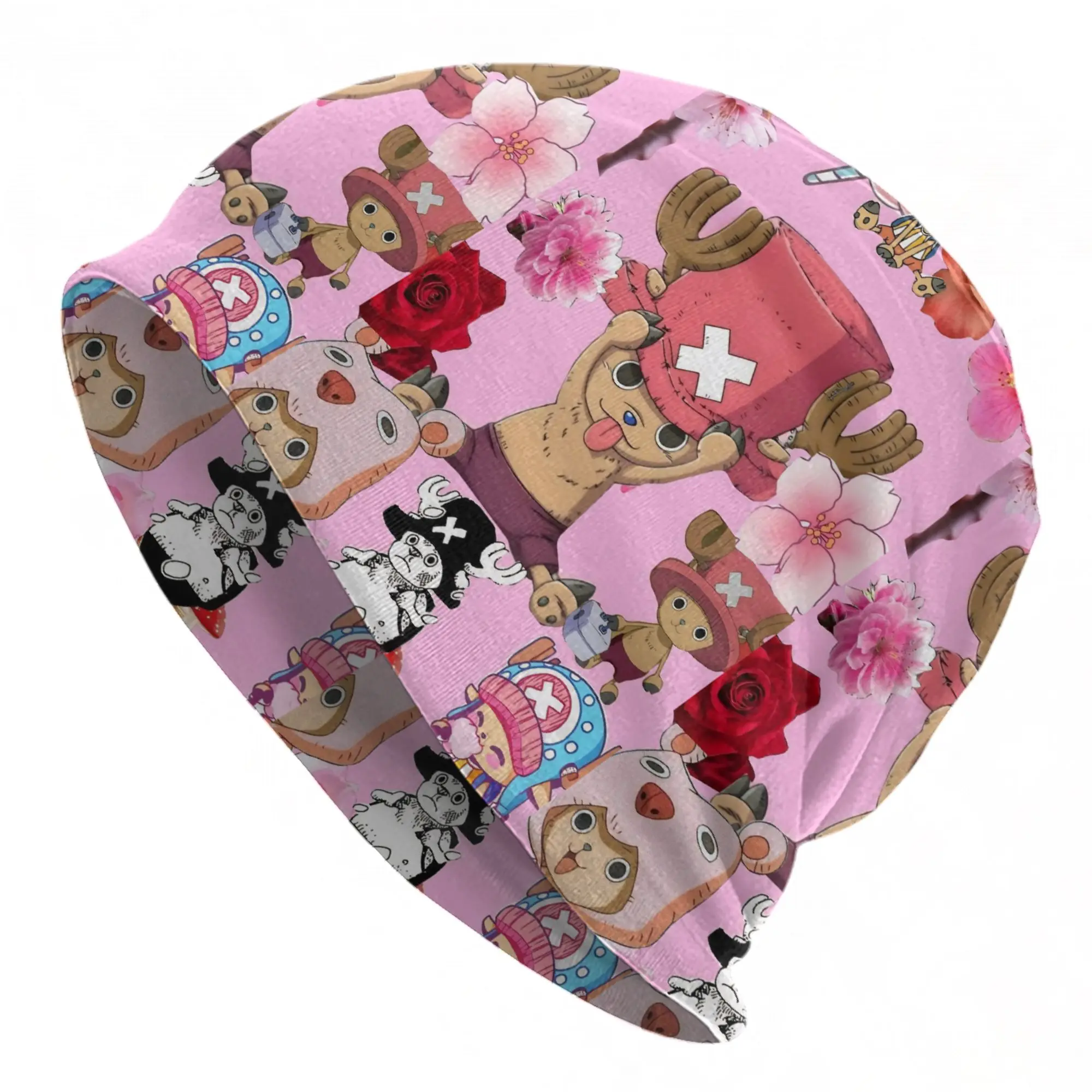 Tony Tony Chopper Caps One Piece  Vintage Men Women Outdoor Skullies Beanies Hat Spring Warm Dual-use Bonnet Hat