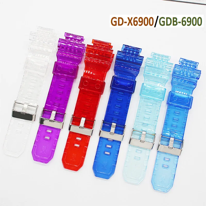 Replacement watchband TPU Watch Band GD-X6900/GDB-6900 Strap Smart bracelet accessories Wristband watches gdx/gdb6900 Wrist