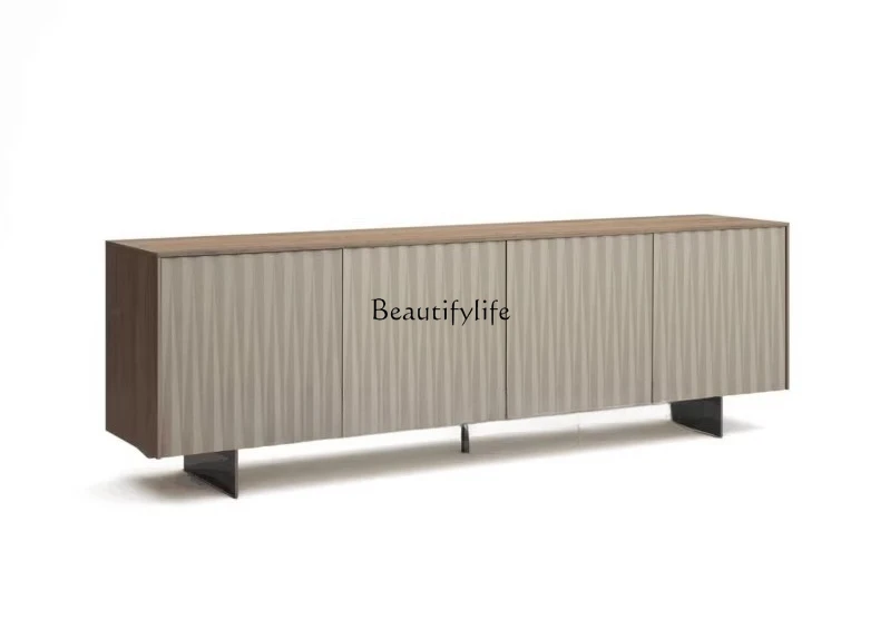 

Nordic light luxury dining side cabinet, paint storage, simple and modern