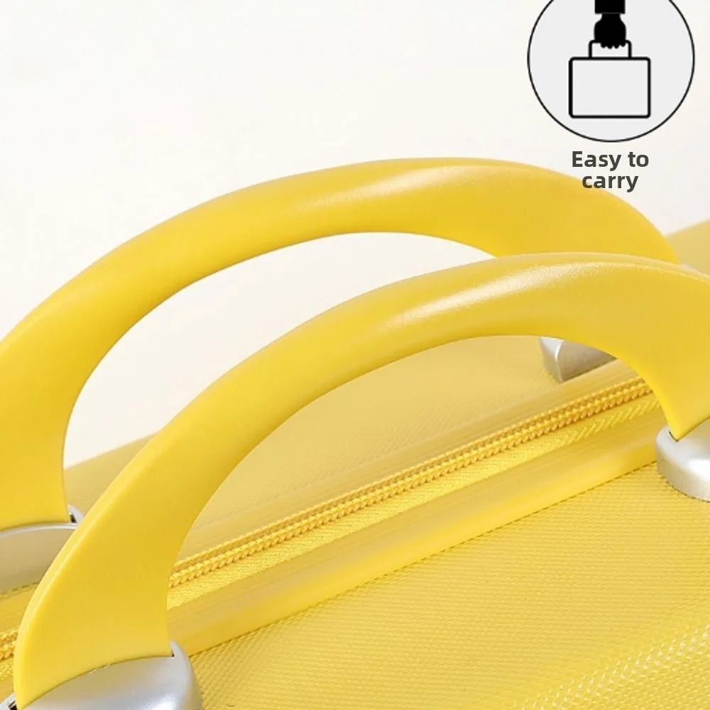 Plastic Travel Makeup Case Hard Shell Portable Handle Toiletry Organizer Suitcase Style Interior Mesh Pocket