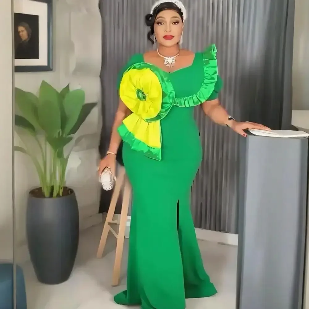 

Plus Size African Party Dresses for Women Dashiki Ankara Wedding Evening Gown Sexy Bodycon Maxi Long Dress Africa Clothes 2025