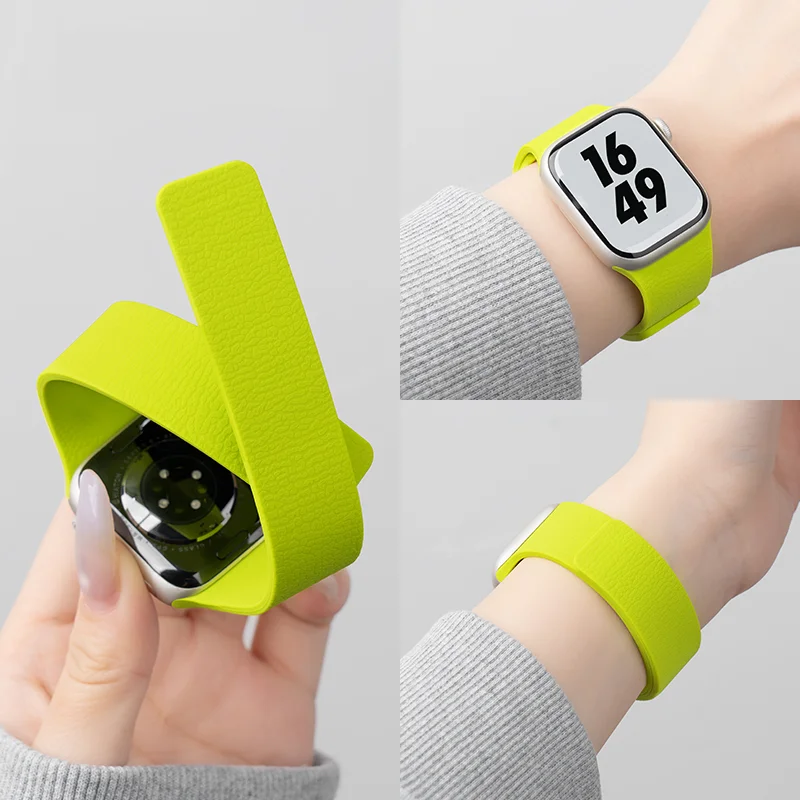 Bracelets de montre en cuir pour bracelet de montre Apple 44mm 49mm 45mm 42mm 40mm 46mm 38/41mm bracelet iWatch série 10-Ultra 9-8-7-6-5-4-3-SE