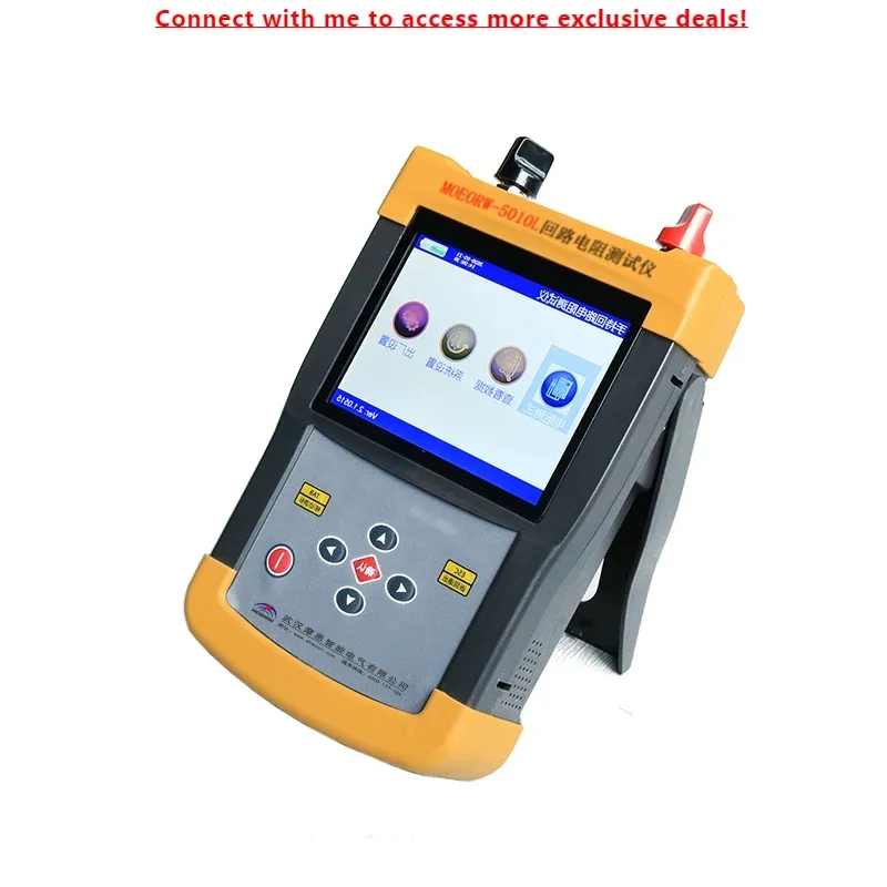 

MOEORW-WR5010L Handheld Loop Resistance Tester 50A 100A Contact Resistance Tester Circuit Breaker Analyzer Made In China