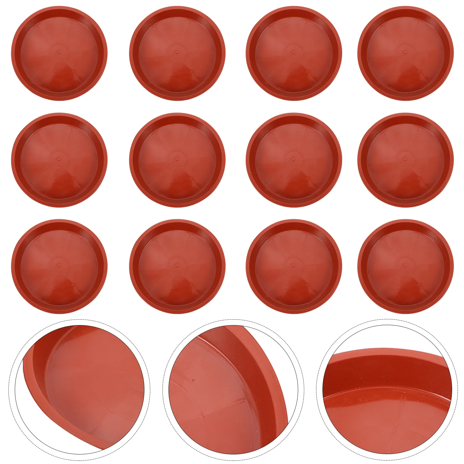 

30Pcs Flowerpot Water Trays Plastic Round Bases Bonsai Pot Plates Indoor Outdoor Gardening Accessories Flowerpot Bases