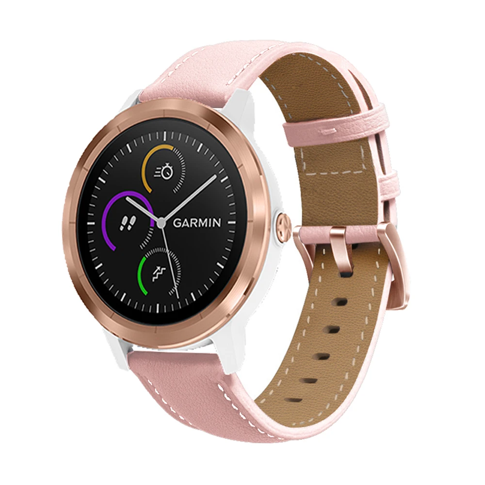 Garmin Vivoactive 5 3 Venu SQ 2 Plus 용 시계 스트랩, 화웨이 워치 GT2 GT 3 용 스포츠 가죽 밴드, 손목 밴드, 20mm, 42mm