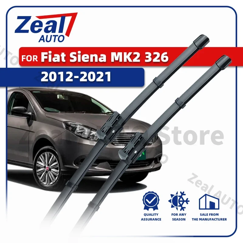 

LHD RHD Front Windshield Wiper Blades For Fiat Siena MK2 326 Fiat Grand Siena 2012 - 2021 2PCS Windshield Car Accessories