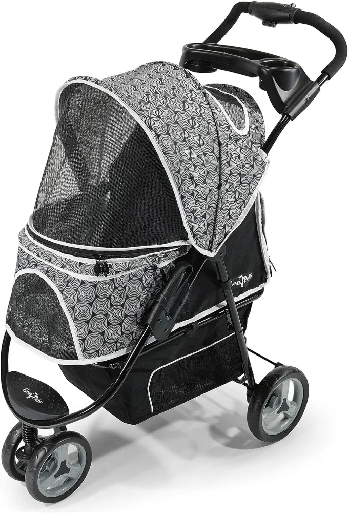 Gen7Pets Ônix Preto Cão Promenade Pet Stroller