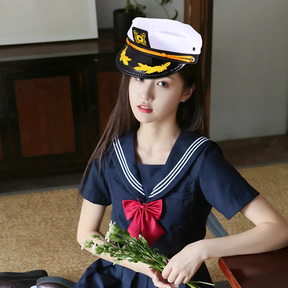 

Комплект из 2 капитанских фуражек для ролевых игр, маскарадов, сценических выступлений, вечеринок, аксессуар для одежды, удобные, нелиняющие