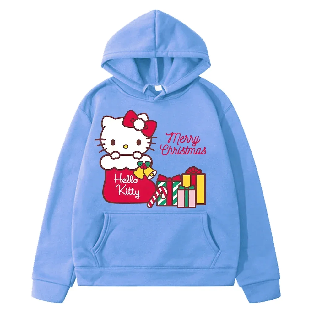 hello kitty Autumn anime hoodies Sanrio print hoodie Fleece sweatshirt y2k sudadera Christmas pullover jacket kids clothes girls