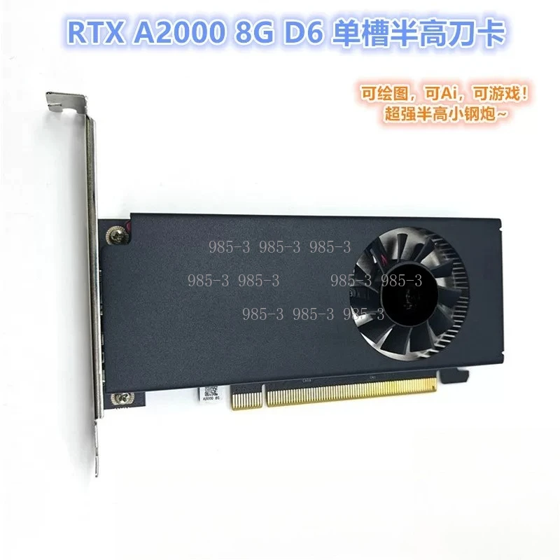 8GB Compact Low Profile Graphics Card Single Slot for Professional AI and Gaming Setup