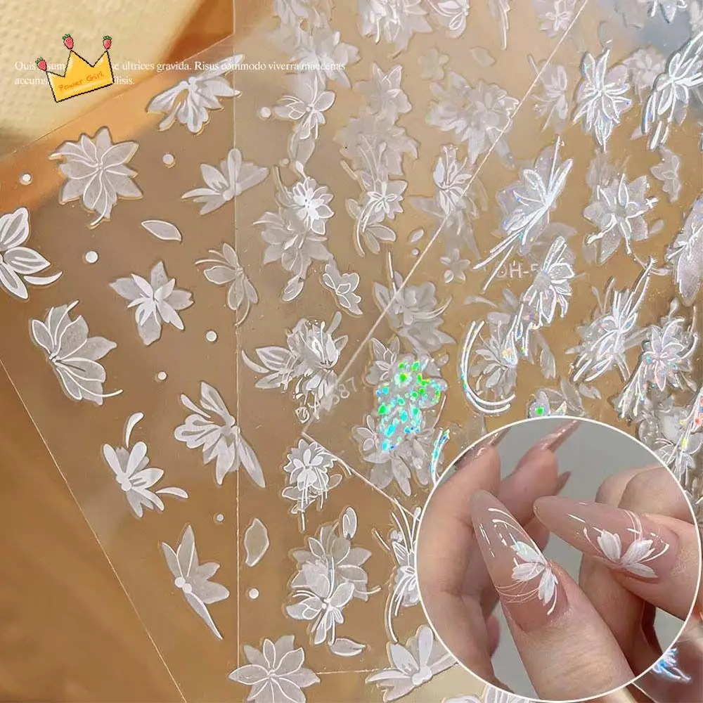 

Manicure Ornaments Flowers Nail Stickers Flowers Nail Charms Nail Accessories Flowers Nail Decals Press on Nails