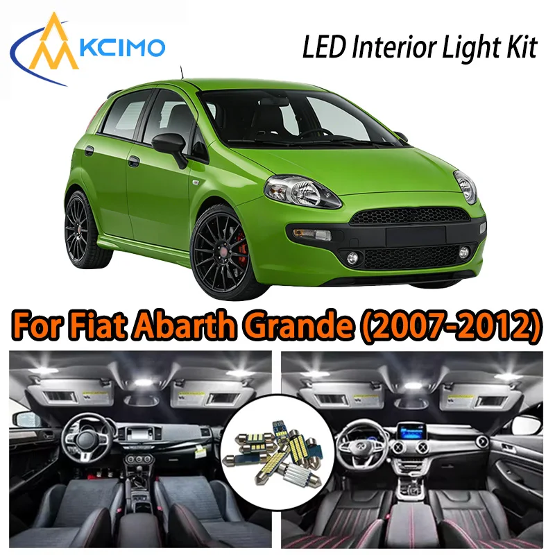 

KCIMO For Fiat Abarth Grande Punto (2007-2012) Premium LED Interior Kit - 2 Colors , Quick Installation, Long-Lasting