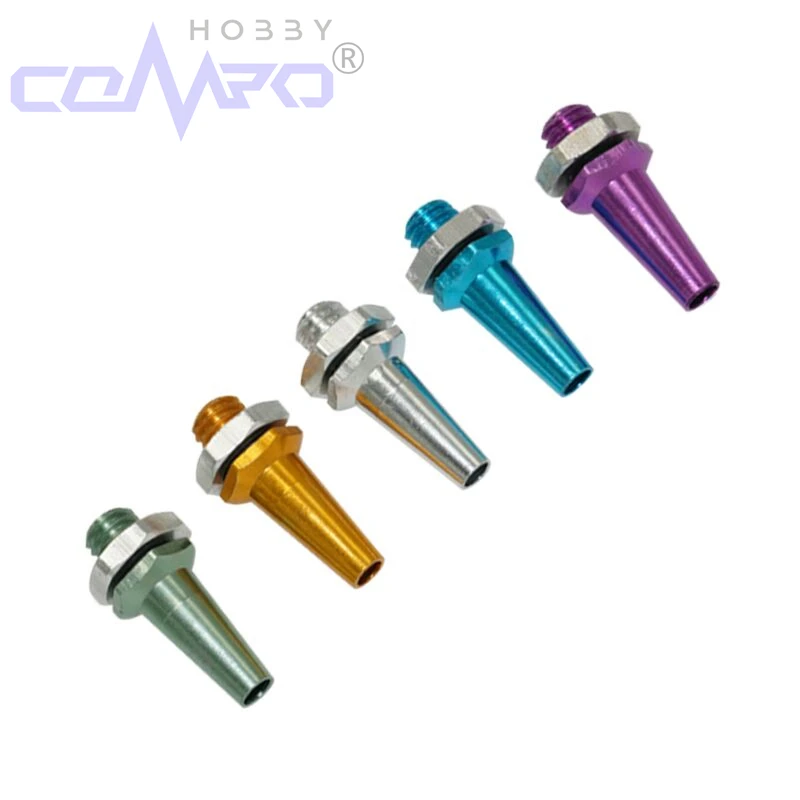 5개 알루미늄 안테나 베이스 세트 전기/메탄올 선박 안테나 고정 베이스 및 RC 모델 보트 자동차 부품용 알루미늄 안테나 헤드