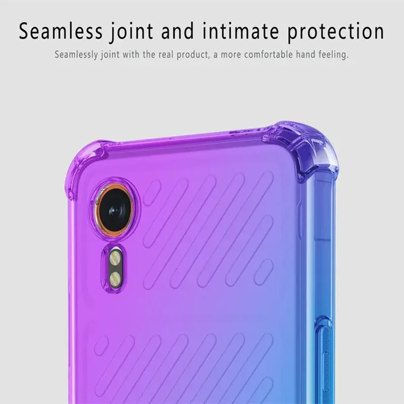 Gradient Silicone TPU Case for Samsung Galaxy Xcover 7 6 Pro Protective Cover Shockproof Transparent Fundas Coque Capa