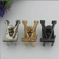 6pcs/lot DIY bags handbags hardware accessories bag lock / metal twist lock switch lock Insert buckle