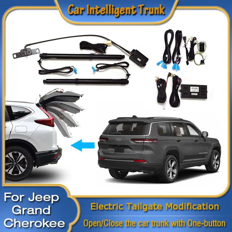 

For Jeep Grand Cherokee WL 2021~2024 Car Power Trunk Opening Smart Electric Suction Tailgate Intelligent Tail Gate Lift Strut