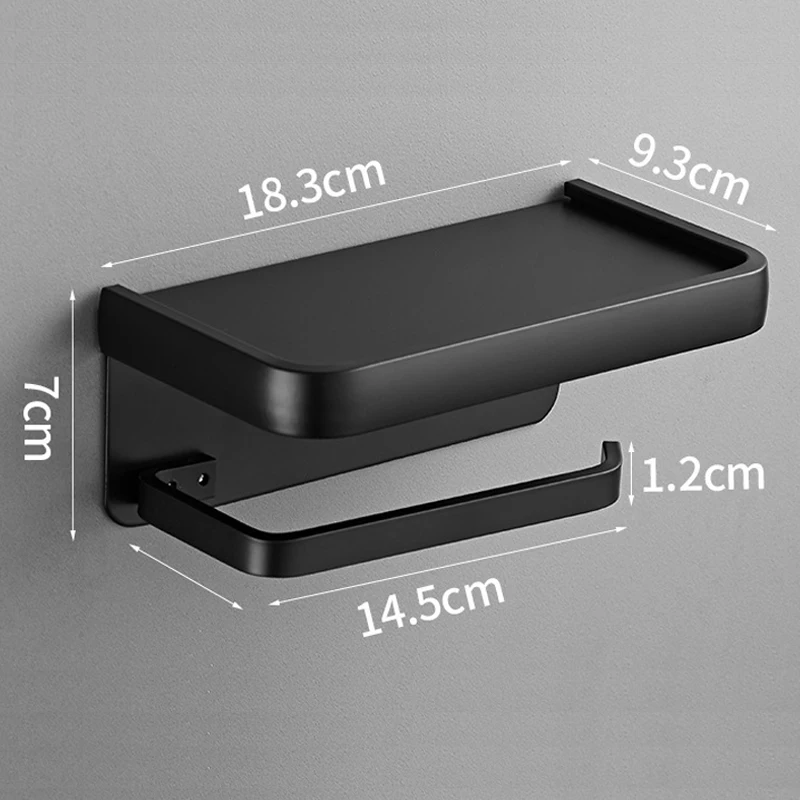 Aluminum Toilet Paper Holder Storage Rack Kitchen Towel Placement of seasoning bottles Bathroom Wall Roll of Paper Phone Storage image 6