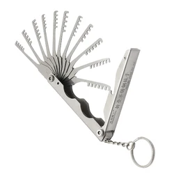 Folding Tri-Ring Tool Set, Stainless Steel Material,11in1, Locksmith Supplies, Hardware Tools, Brand New,11pcs