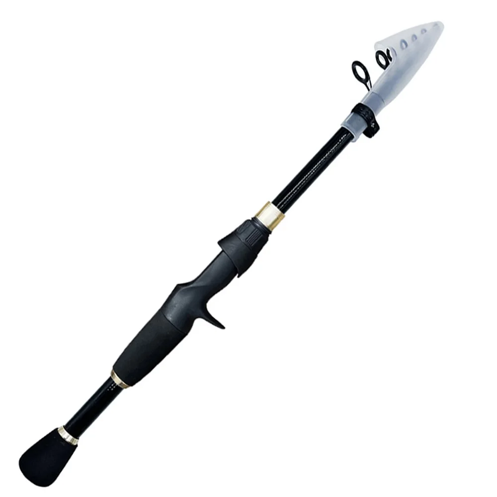 Ghotda Short Telescopic Lure Fishing Rod 1.6M 1.8M 2.1M 2.4M Portable Carbon Fiber White/Black Spinning/Casting Fish Rod Tackle