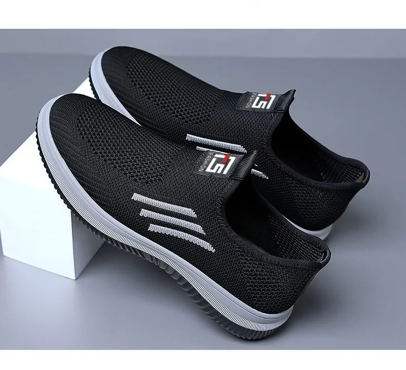 Zapatillas deportivas informales para hombre, Calzado cómodo y transpirable con superficie de malla, suela plana, para correr, novedad de verano y otoño, 2023