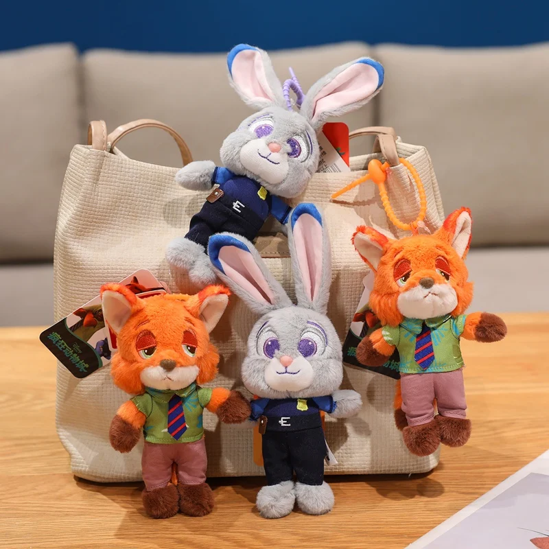 

Zootopia Peripheral Plush Judy and Nick Stuffed Doll Kawaii Anime Pendant Toys Kawaii Backpack Decor Adorably Gifts for Kids