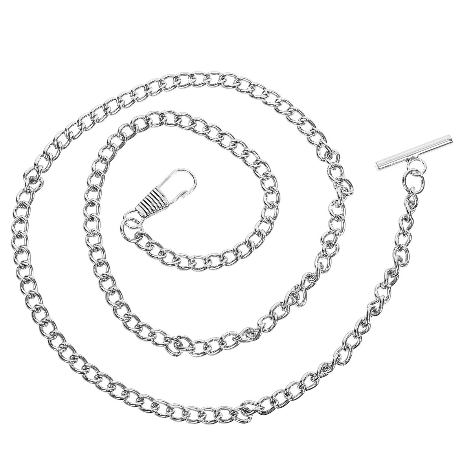 ساعة جيب سلسلة مجوهرات 65 سم معدن Taschenuhrenkette برونزية Anzug حزام مفتاح سلسلة ريترو ستايل متانة ديكور