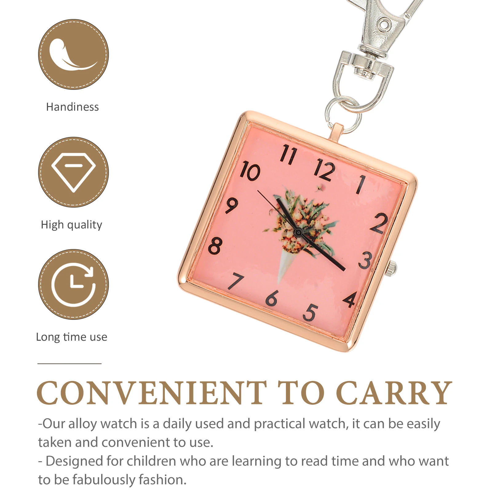 

Vintage Nurse Key Buckle Design For Exam Pocket Students Simple Chest Exam Use Key Chest Watch Ring Hanging Watch
