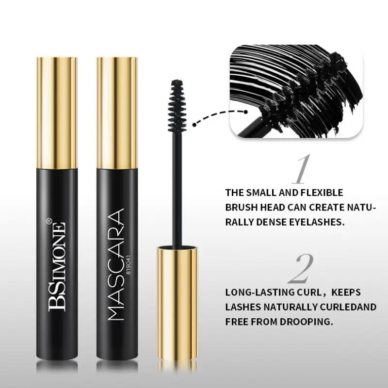 BSIMONE Unisex Volume Mascara Waterproof Long-Lasting Smudge-Proof Easy Apply Eye Makeup Base And Setting