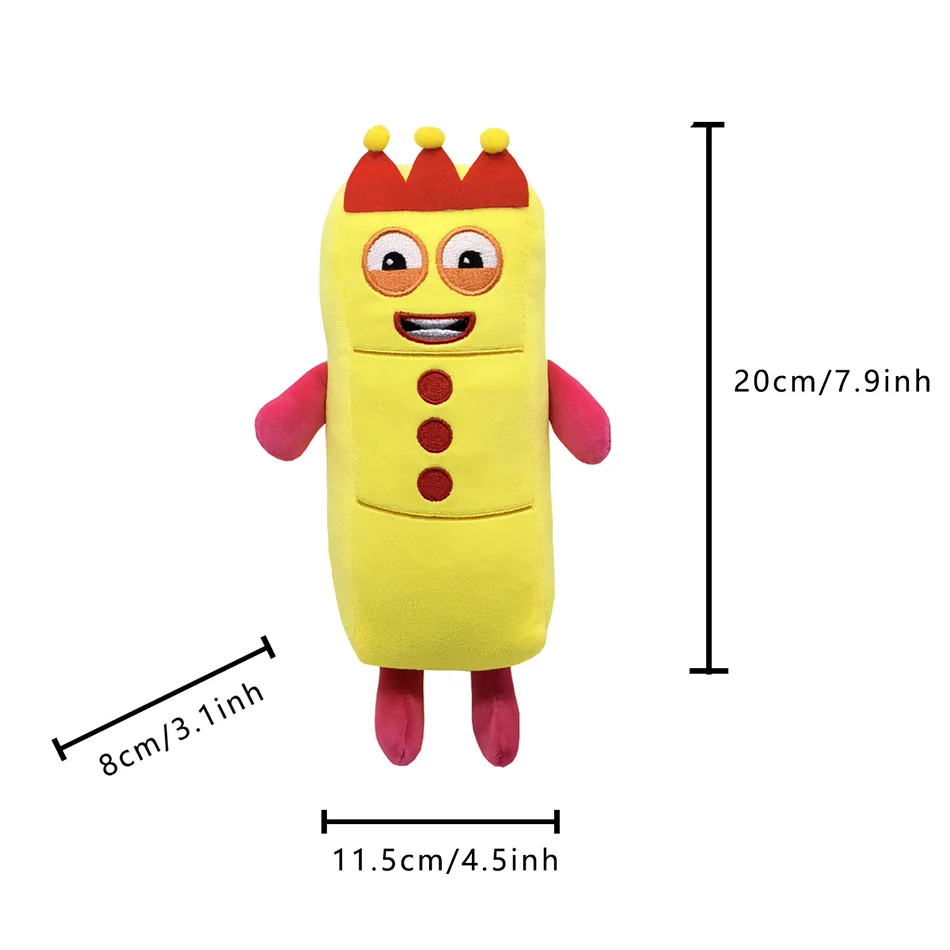 14-18cm Cartoon Number Plush Doll Toys Educational Stuffed Movie Anime Kids Early Childhood Birthday Christmas Gift