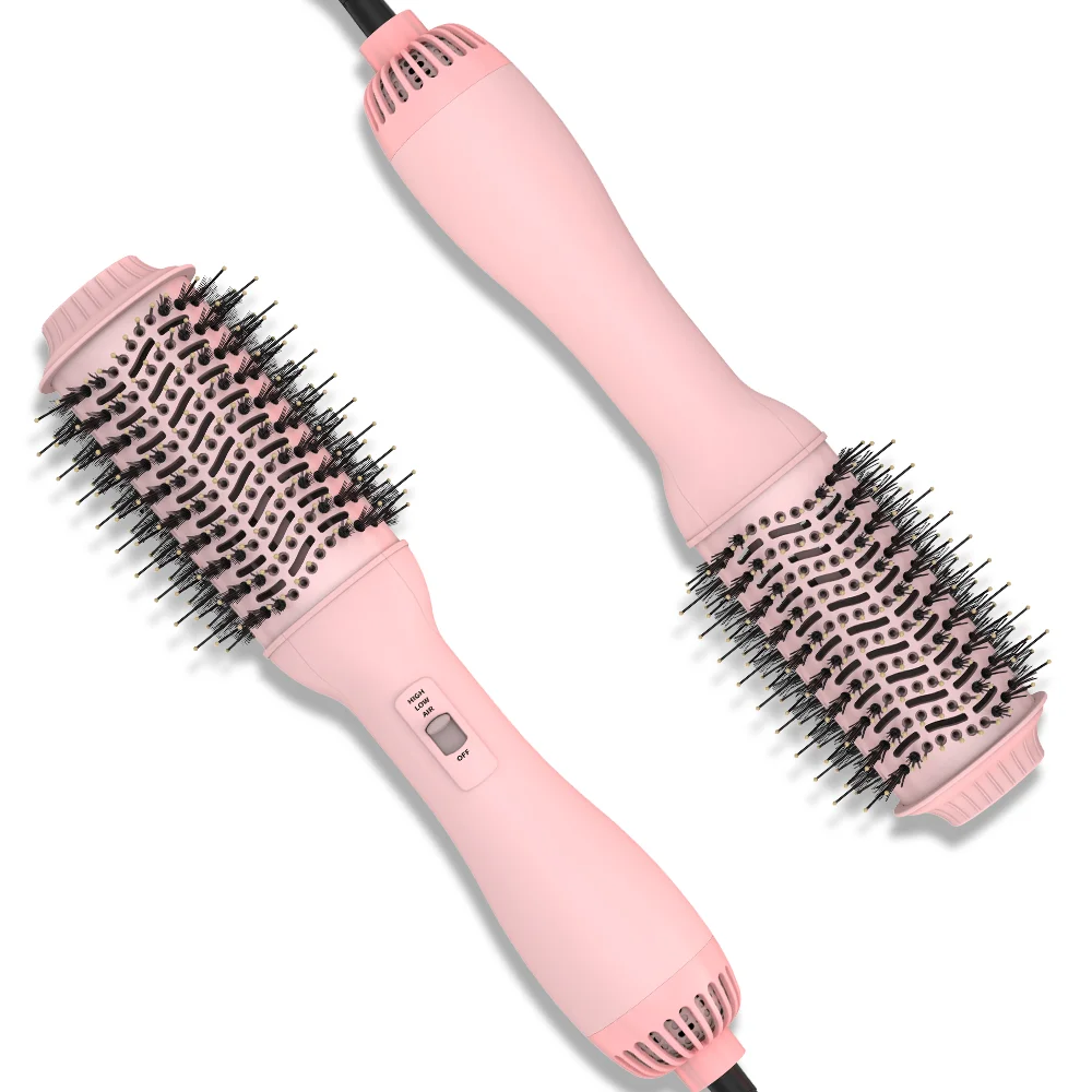 

SMET Professional Blowout Hair Dryer Brush Dryer and Volumizer Straight Curl and Dry Hair Hot Air Brush for Women