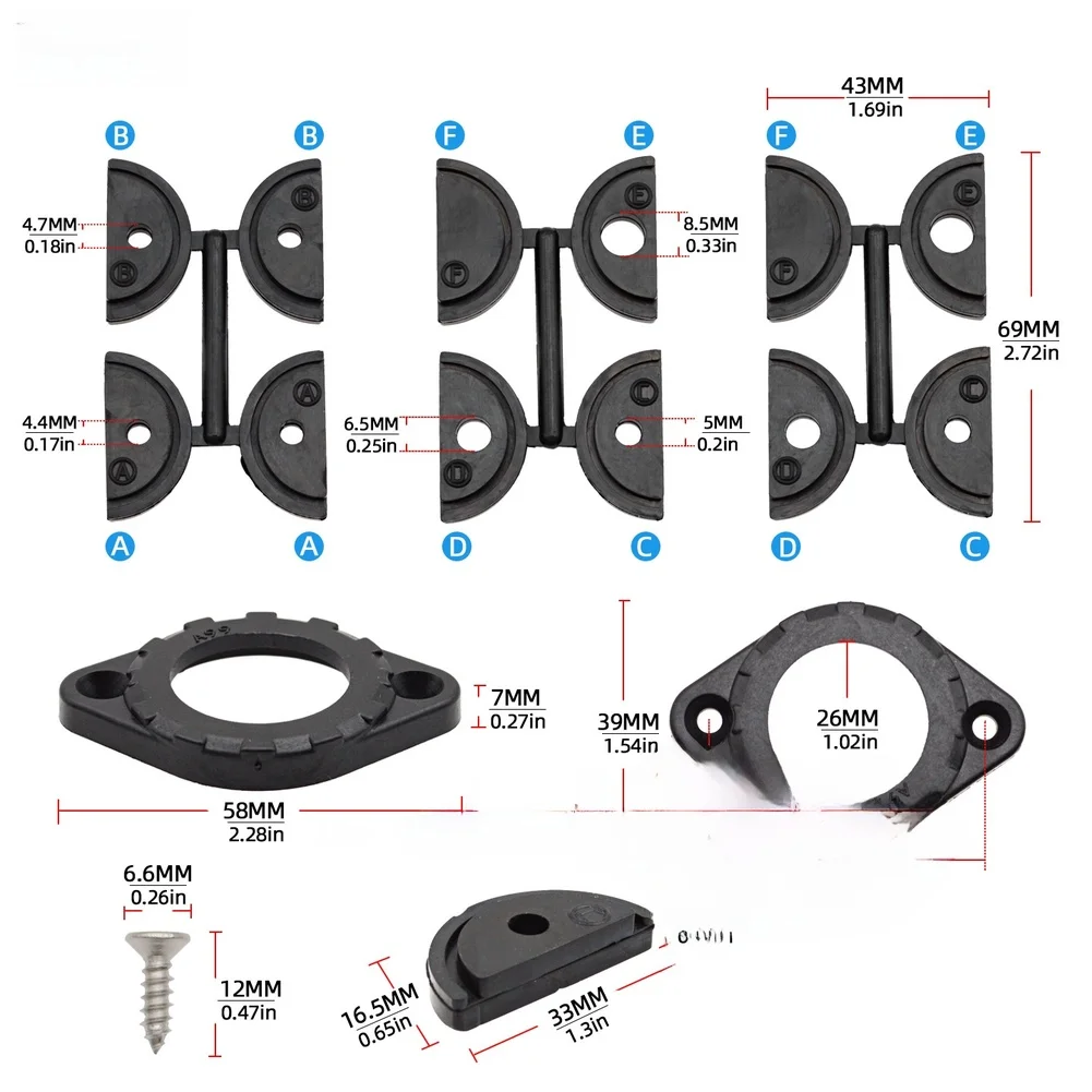 

Marine Grade Wiring Kit for For KAYAK Fish Finder Cables Harness with EPDM Weather Resistant Gasket and Nylon Fiberglass Cover