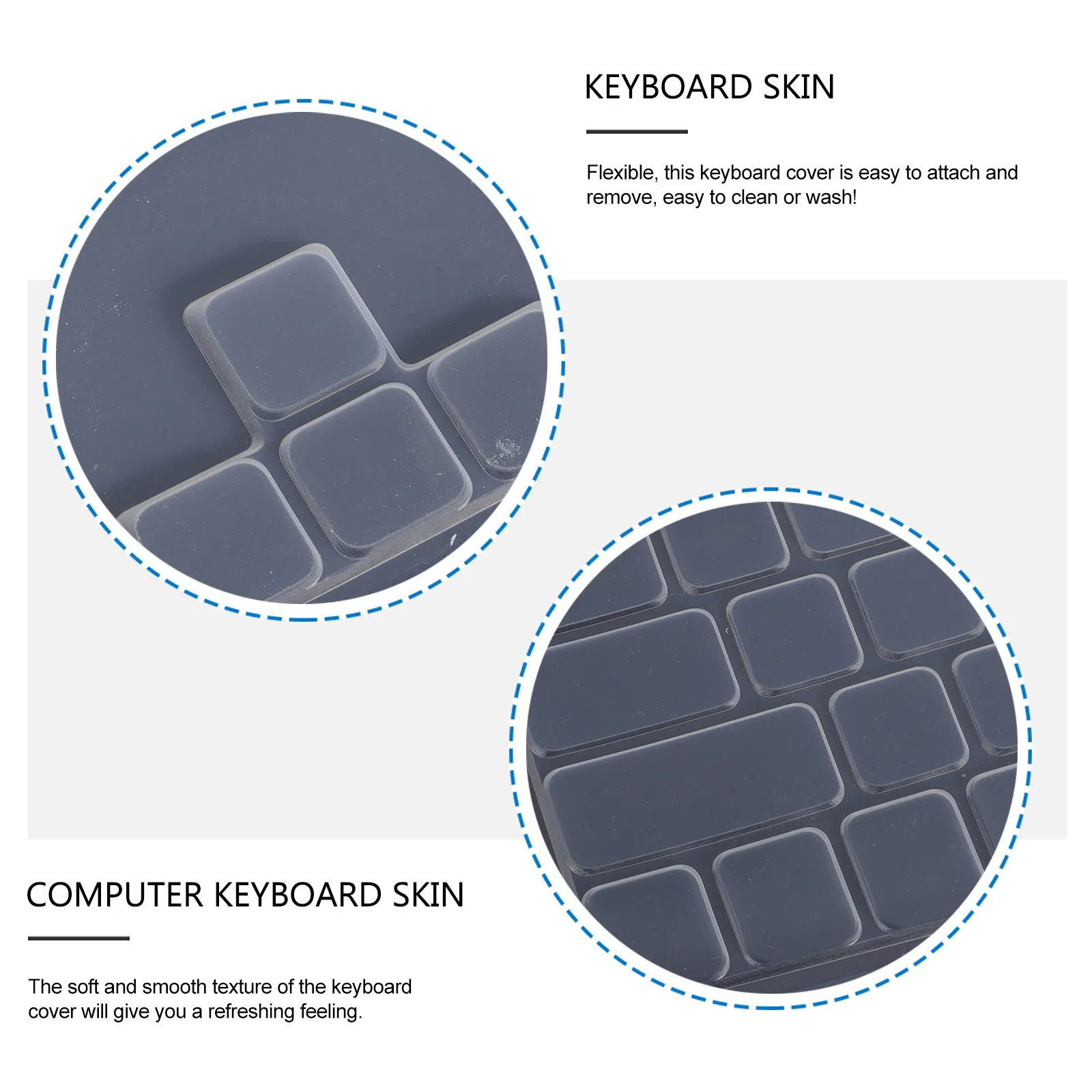 Engineered Silicone Keyboard Protector Skin for Mk850 Computer Keyboard Ultra-Thin Reusable Washable Noise-Reducing
