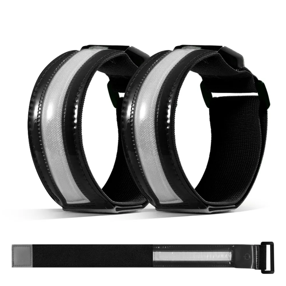

2Pcs Safety LED Light Armband Waterproof 3 Modes Warning Wristband High Brightness Rechargeable Luminous Arm Band Night Running