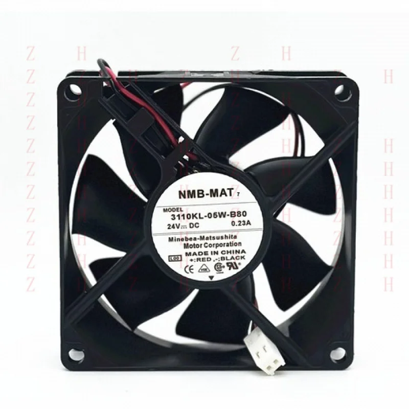 

XXZ для NMB 3110KL-05W-B80 8025 8 см 24 В 0,23 А сверхпрочный инверторный вентилятор 2-проводной