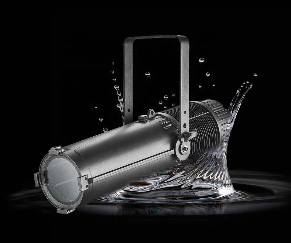 300W RGBAL IP65 LED Ellipsoidal Leko Profile Spotlight Auto Zoom Auto Concert Theater Studio Photography Lighting