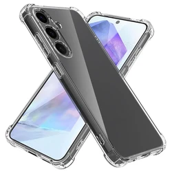 Air-Bag Shockproof Silicone Clear Case For Samsung Galaxy A12 A32 A42 A52 A03 A23 A53 A24 A34 A54 A05 A25 A55 4G 5G Back Cover