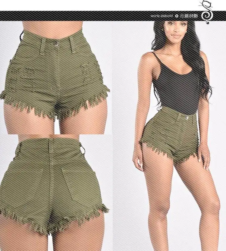 

Хлопковые эластичные джинсовые брюки с высокой талией, женские широкие брюки с потертой талией, летние модные джинсы