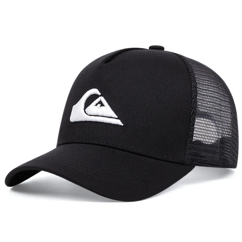 Simple Triangle Symbol Surfing Embroidery Baseball Cap Unisex Adjustable Outdoor Breathable Sunshade Cap Duckbill Cap Truck Driv