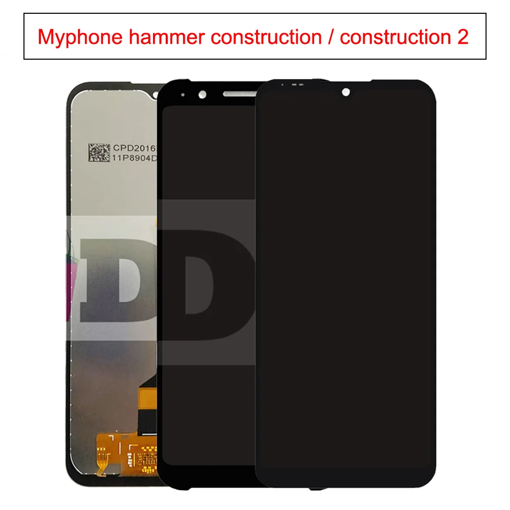 myphone-ハンマー構造-2-lcd-ディスプレイ、電話-lcd-タッチスクリーンデジタイザーアセンブリ、画面交換用