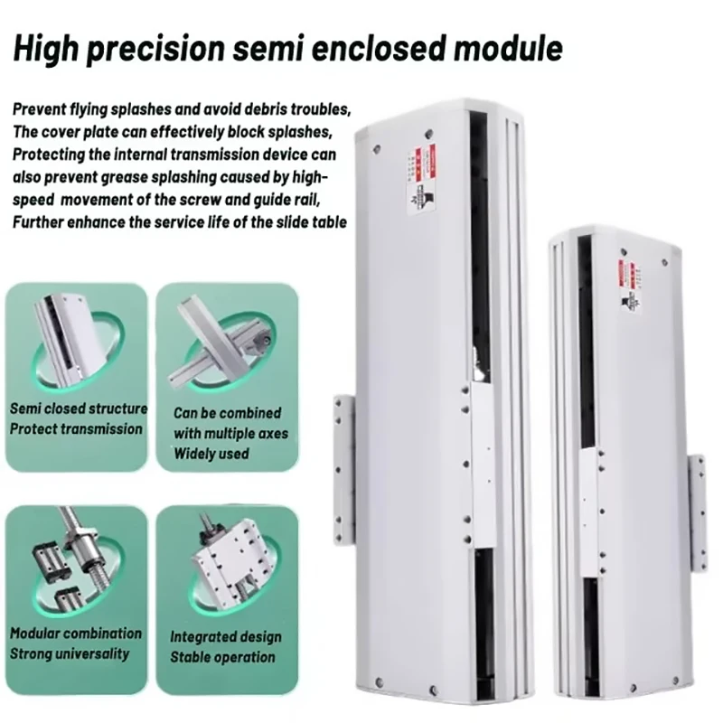 135MM width Heavy Semi-Enclosed Module Sliding Table 15MM Guide 4Pcs HGH15CA Sliders Workbench Linear Module Replace TOYO