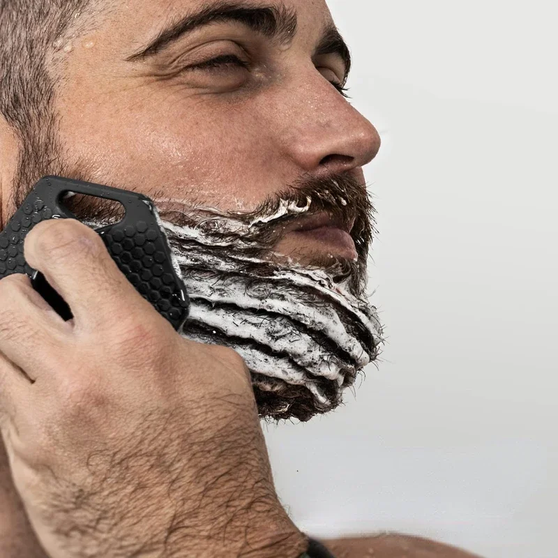 Männer Bart Pinsel Gesichts Reinigung Pinsel Peeling Peeling Massage Silikon Miniatur Gesicht Tiefen Sauber Hautpflege Weiche Schönheit Werkzeuge