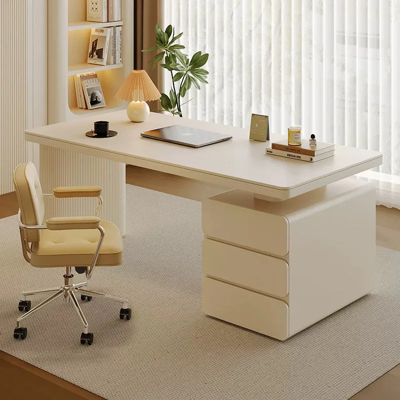 Wooden Study Office Desk Modern Computer Gaming Decoration Executive Office Desk Nordic Aesthetic Scrivania Trendy Furniture