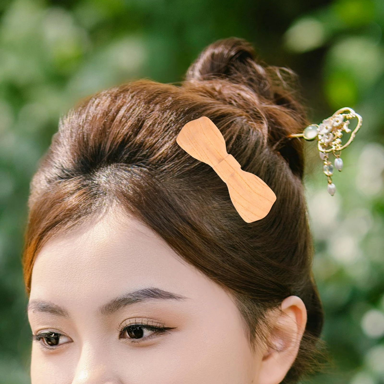 

Wood Pins Durable Chinese Style Hair Barrettes Brown Bride Ponytail Accessories Retro Qipao Decorations Hanfu Jewellery Hair