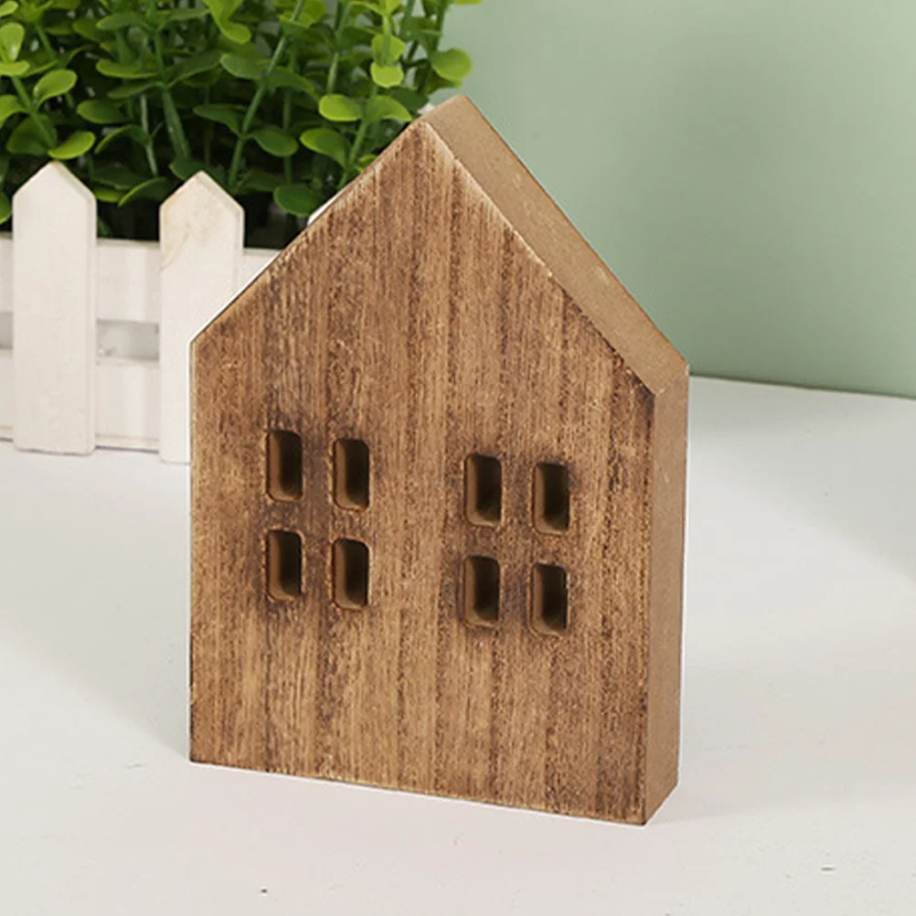 

Wood Slice Mini Desktop Tabletop Decor Christmas Ornament Artificial Simulated Durable Safe for Festive Home Scene