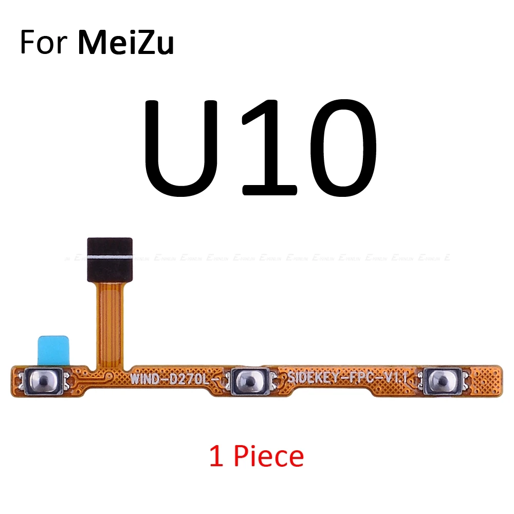 Przełącznik zasilania ON OFF Przycisk regulacji głośności Elastyczny kabel do MeiZu 16 X8 M8 Lite U20 U10 Pro 7 6 Plus Części zamienne